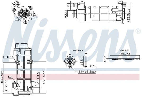 KüHler AbgasrüCkfüHrung ** First FIT ** Nissens 989458 Stahl FüR CitroËN Jumper-image