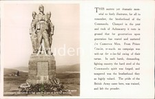 Commando Memorial Spean Bridge Great Glen Scotland RPPC Postcard B.7354