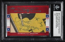 2011 Leaf Sports Icons Cut Signatures 1/1 Dante Lavelli Lou Groza Auto HOF 1m1a