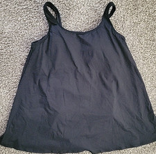 Swimsuit One Piece 1PC Black 1X 16W-18W Soft Cup Solid Swimsuit Women's S237
