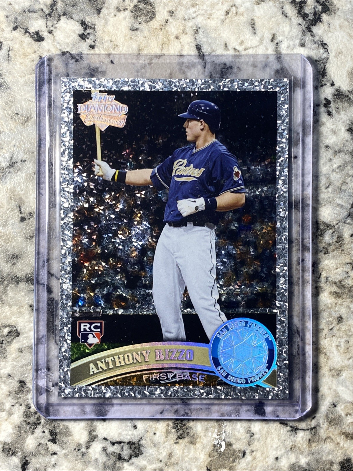 2011 Topps Update Anthony Rizzo Diamond Anniversary Rookie RC SP Yankees #US55