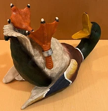 Rivers Edge Products 750ml Wine Bottle Holder 938 Countertop Home Decor Duck