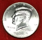 1995 D Kennedy Half Dollar Coin - circulated