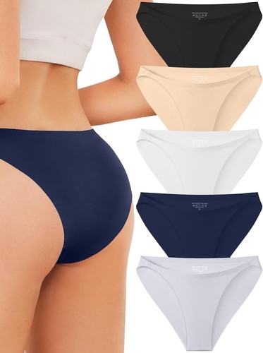 Seamless Womens Underwear No Show Bikini Panties Sexy Briefs Plus Size Breathabl