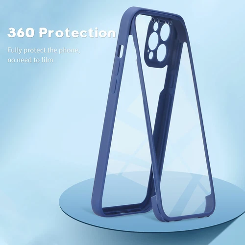 Clear Case für iPhone 15 14 Pro Max 13 12 11 XR 360° Full Screen Schutz Hülle - Bild 35 von 37