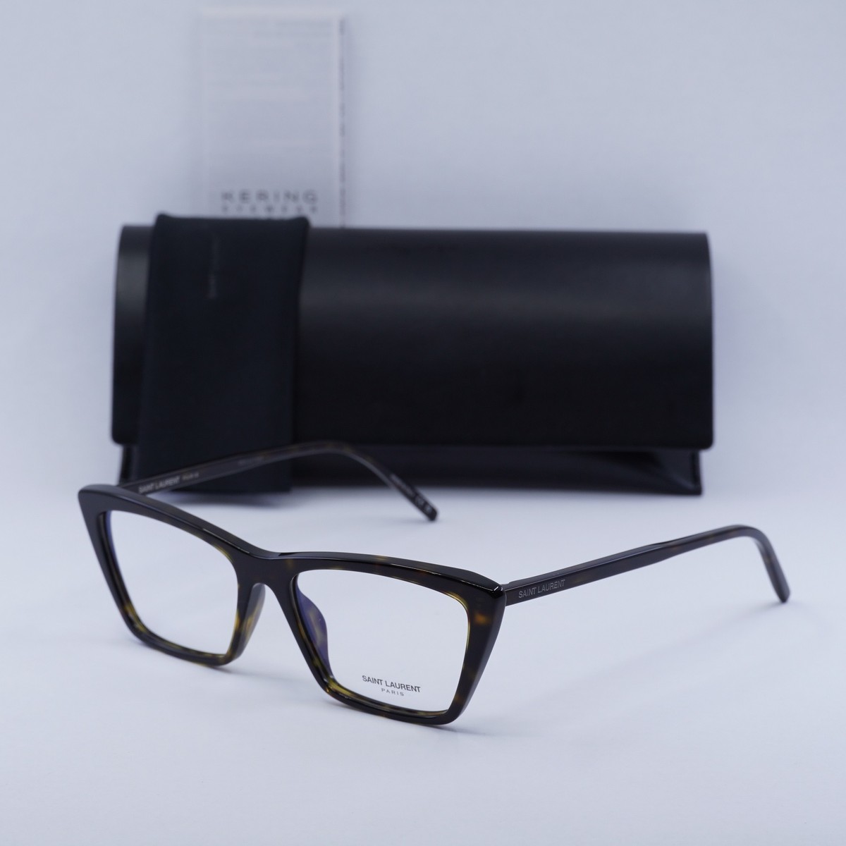 Final Price! Saint Laurent SL737 MICA THIN OPT 001 Eyeglasses SL 737 MICA THIN Saint Laurent Sunglasses 001 Shiny Black  main image 4