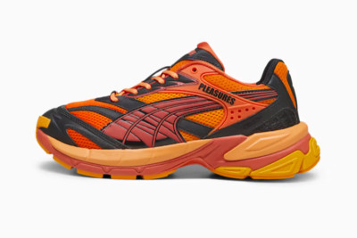 PUMA  x Pleasures  Velophasis Layers Men Sneakers  Orange/Black Sz 12