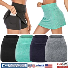 Skort Lightweight Skirt Running Tennis Golf Sports Short Pants Skort Tik tok HOT