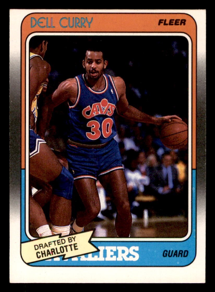 1988 Fleer Basketball #14 Dell Curry EX/MT *d4