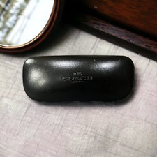 Coach New York Hard Black Clam Shell Eye Glasses Sunglasses Case - CASE ONLY