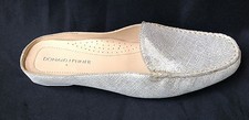 188.88 Donald J. Pliner Lovage Gold Vintage Metallic Leather Loafer Mule 6