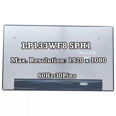 100% sRGB LP133WF8 SPH1 1920x1080 LCD LED Screen Panel IPS EDP New Replacement