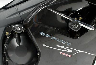 R&G Crash Protectors Black - Aero Style Triumph Sprint GT 2010 - 2018 - Picture 2 of 6