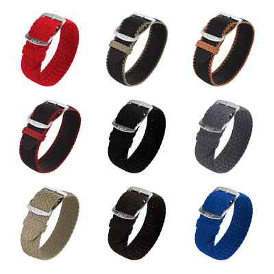 Eulit Atlantic Perlon-Uhrenarmband (306) - 11 Farben - 20 mm, 22 mm, 18 mm