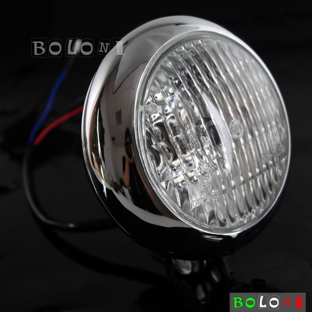Retro Chrome Motorcycle Headlight For BSA Cafe Racer Bobber Chopper – HL-603-CH