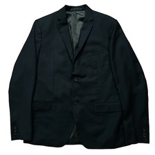 Theory Blazer Jacket Mens Size 40R Sports Coat Single Vented Wool Navy Blue