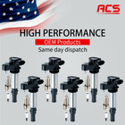 6X Ignition Coil +6X Spark Plug OEM For Cadillac SRX CTS STS GMC 2.8L 3.6L UF375