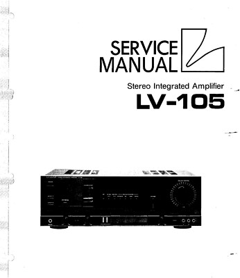 Service Manual Guide For Luxman LV-105