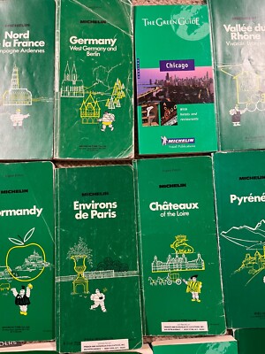 Lot De Guides Touristiques Vintage Michelin - Paris, Châteaux De La Loire, France