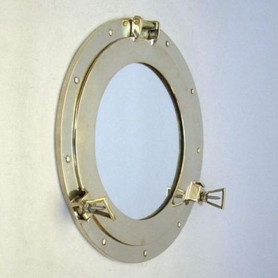 14 '' Messing Bullauge Spiegel~Messing Bullauge~Schiff Bullauge~Nautisch Dekor ~