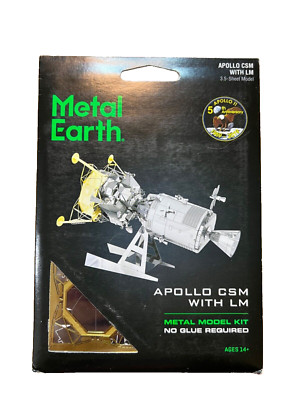 Fascinations Metal Earth Apollo CSM with LM 3D Metal Model Kit 50th Anniversary
