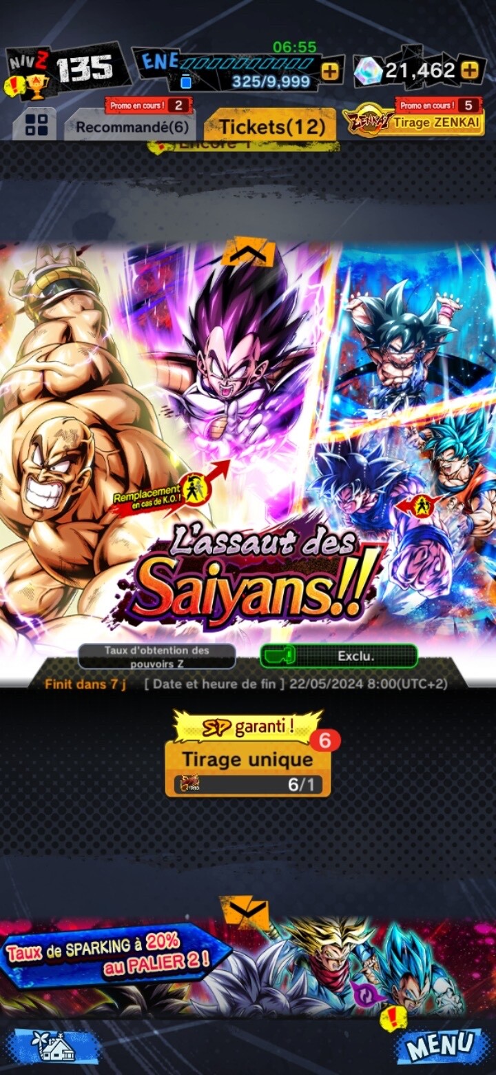 Compte Dragon Ball Legends (DB Legends) - Jeu Android 2018 - Neuf (non Utilisé)