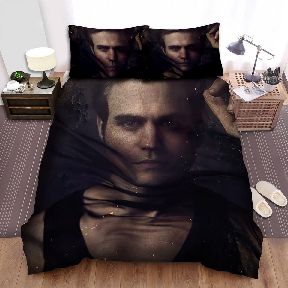 The Vampire Diaries 20092017 His Face Movie Poster Quilt Duvet Cover