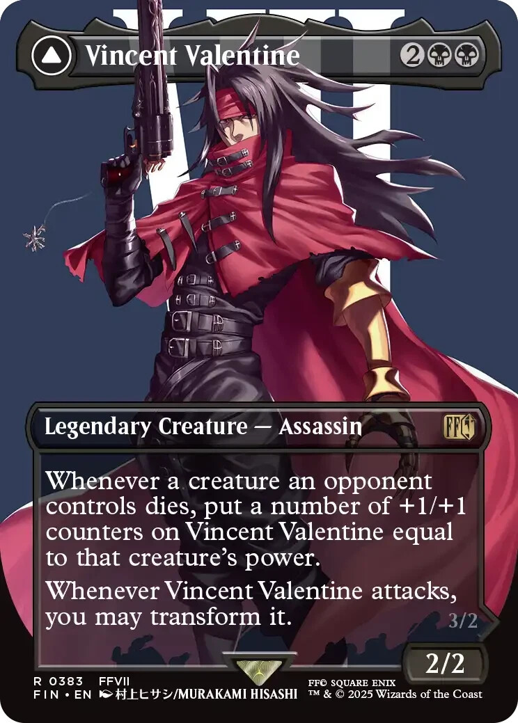 Vincent Valentine (Borderless) - 0383 - Final Fantasy - MTG - NM/M | eBay Vincent Valentine (Borderless) - 0383 - Final Fantasy - MTG - NM/M | eBay