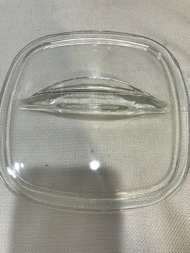 #2 Corning Cornflower Blue 1 3/4 Quart Square Covered Casserole with Fin Lid - Picture 6 of 9