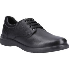 Hush Puppies Marco Leather Men's Black Lace-Up Shoes New