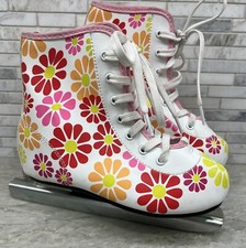 Ice Skates Dbl Blade Beginner Sz 12Y American Flower Power Style 0012020005 Girl