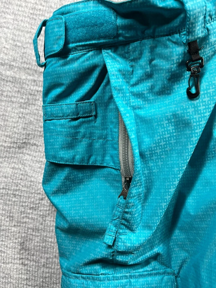 Calças de snowboard 686 meninas grandes forradas inteligentes isoladas azul água 30x27 - Imagem 4 de 4