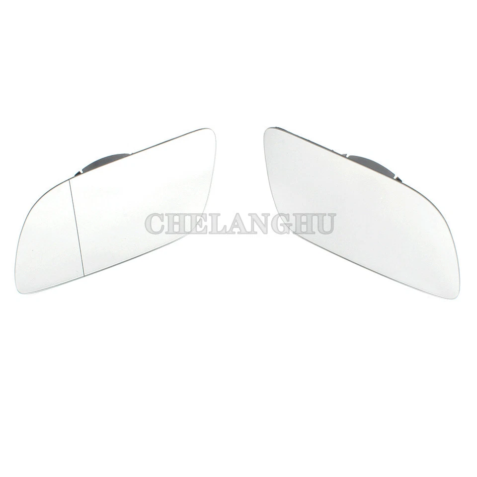 Pair For VW Polo 2002 2003 2004 2005 Wing Heated Mirror Glass Left+Right Foto 3 de 4