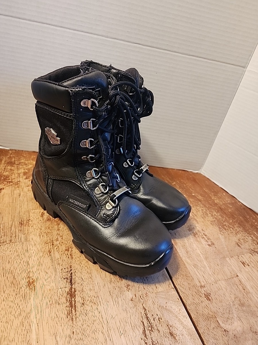 Harley-Davidson Wm's 5.5 Hennie Waterproof Black Leather