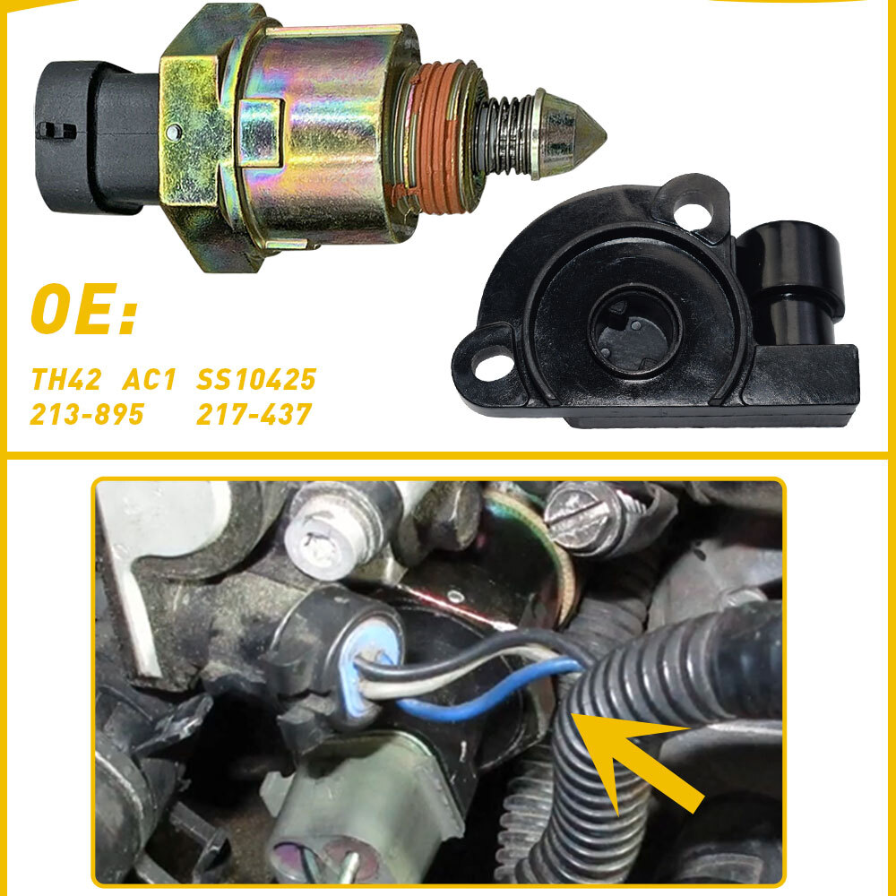 1991-95 GMC C1500 C2500 C3500 Idle Control Valve & TPS Sensor  