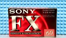 SONY  FX      60  1998 EUROPE    TYPE I   BLANK CASSETTE TAPE (1) (SEALED)