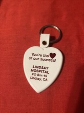 Vintage Action Line Brand Lindsay Hospital Keychain Made in USA