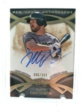Matt Davidson RC 2014 Topps Top Tier Rookie Auto#/399 Card#NGAMD!White Sox 3B RC