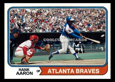 Hank Aaron Atlanta Braves Baseball Art Card