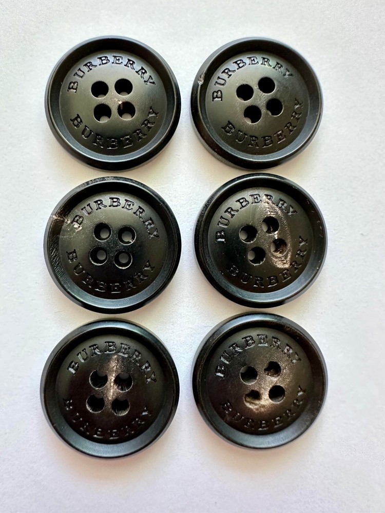 BURBERRY TRENCH COAT AUTHENTIC REPLACEMENT BUTTONS 28MM SET OF 6 BRAND NEW !!!!