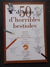 § livre 50 dessins d'horribles bestioles - Vigot