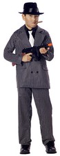 Boys Mafia Gangster Pinstriped Child Zoot Suit Costume