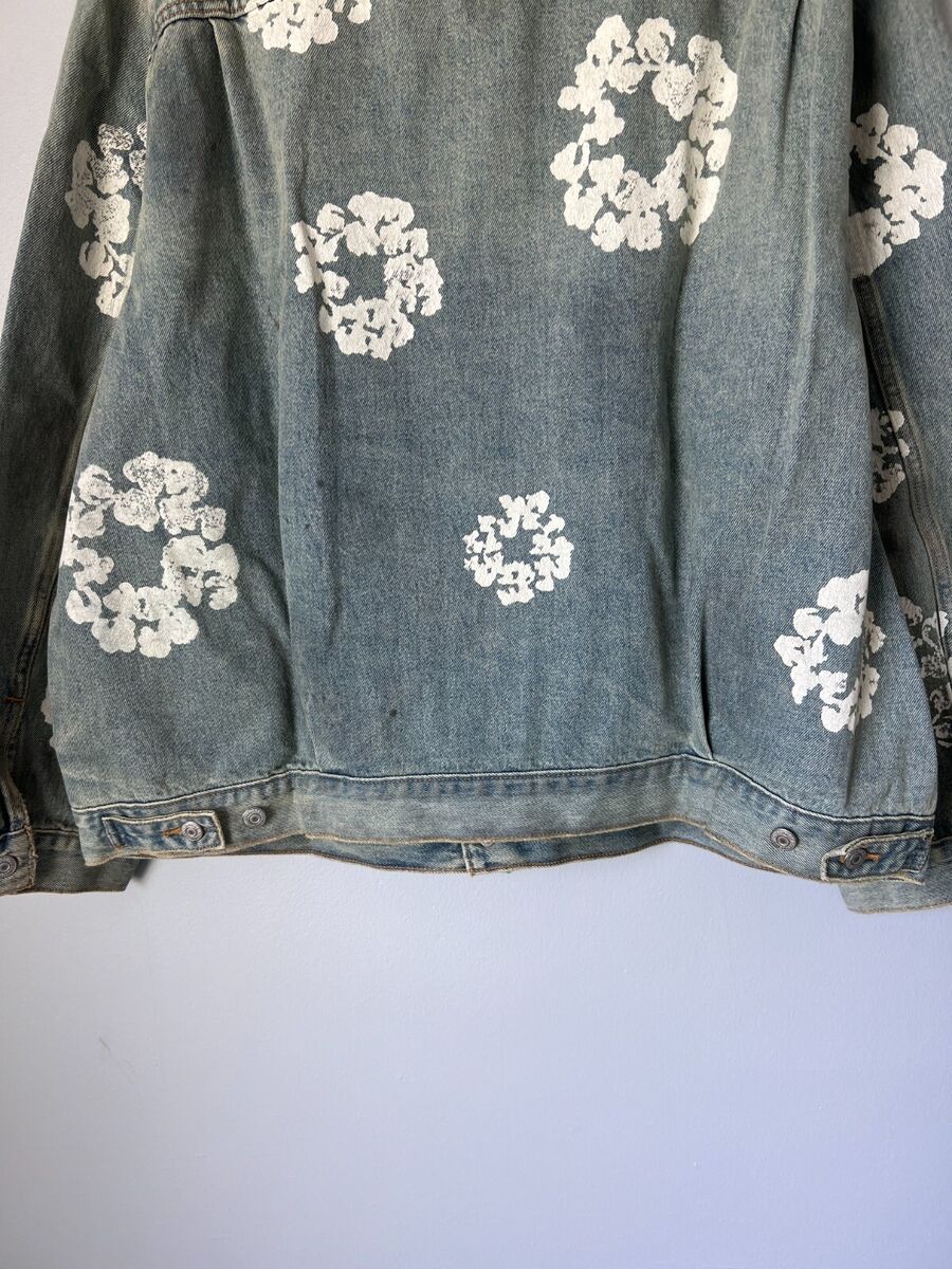 Denim Tears Levi's Dirty Wash Wreath Type 2 Denim Jacket Denim Tears Levi's Dirty Wash Wreath Type 2 Denim Jacket