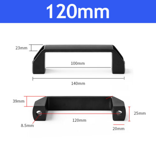 Furniture handle door handle black look kitchen handle aluminium handles ba 90/120/180 mm - Picture 9 of 10
