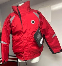MJ5246 Mustang Survival Floatation Jacket Red/Black, Large, New