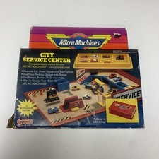 Micro Machines City Service Center with Box Missing Storage Tray