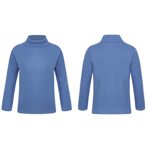 Unisex Children Thermal Underwear Long Sleeve Turtleneck T-Shirt Warm Shirts AU - Picture 30 of 43