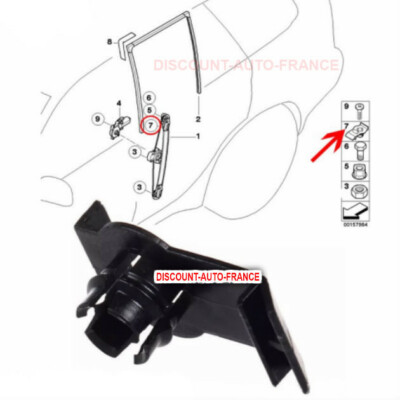 Create Idea Paire Clips Réparation Lève-Vitre Avant Gauche Droite BMW X5 E53 - 51338254781