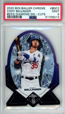 2020 Ben Baller Chrome Ben's Diamond Die Cuts #BDC2 Cody Bellinger PSA 10 GEM MT