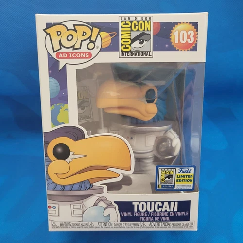NEW! SDCC 2020 FUNKO POP! AD ICONS: WHITE ASTRONAUT TOUCAN - OFFICIAL STICKER
